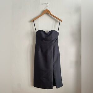 Hutch Elegant Black Strapless Dress